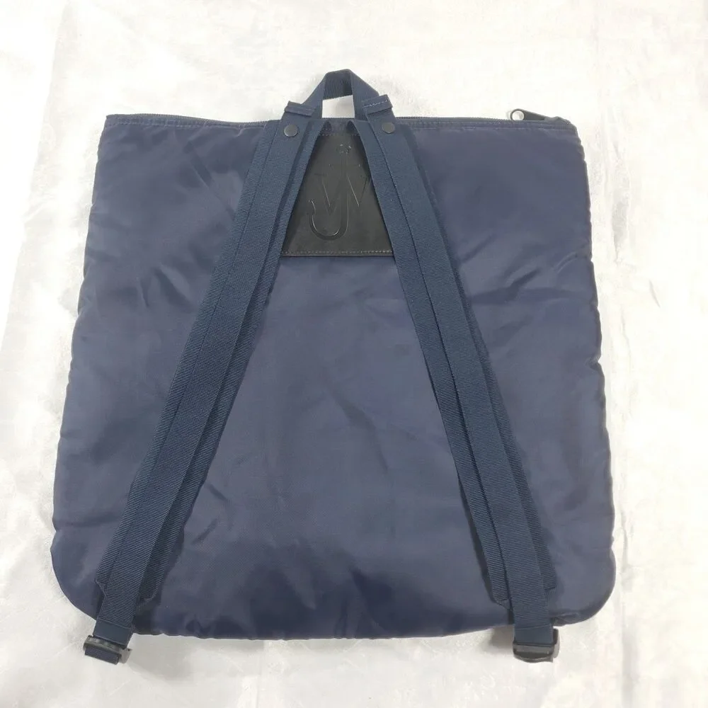 JW Anderson x UNIQLO Navy Blue Reversible Helmet Bag Backpack Tote 17x18